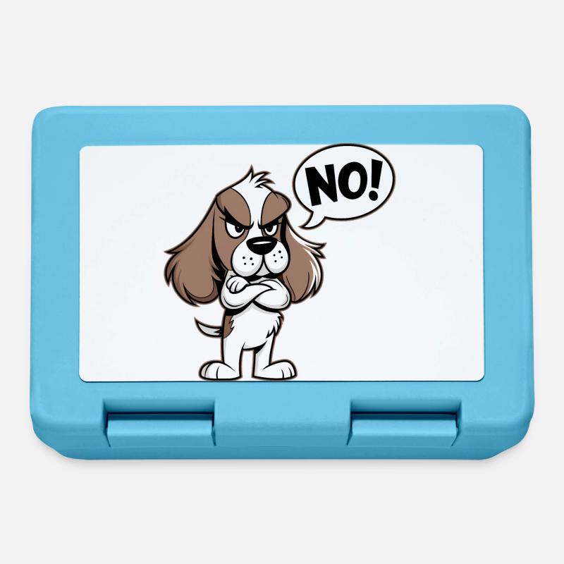 Cocker Spaniel sagt "Nein! - Brotdose - Saphirblau