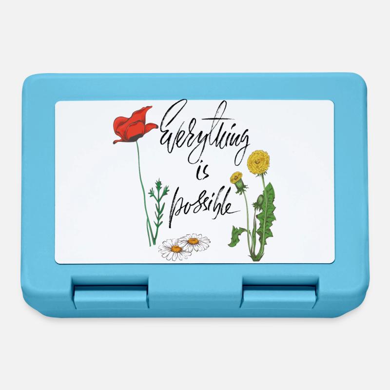 everything is possible - Brotdose - Saphirblau