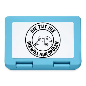 die tut nix wohnwagen - Brotdose - Saphirblau - Vorne