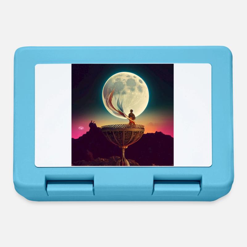 La Lune - Boîte à goûter - bleu saphir
