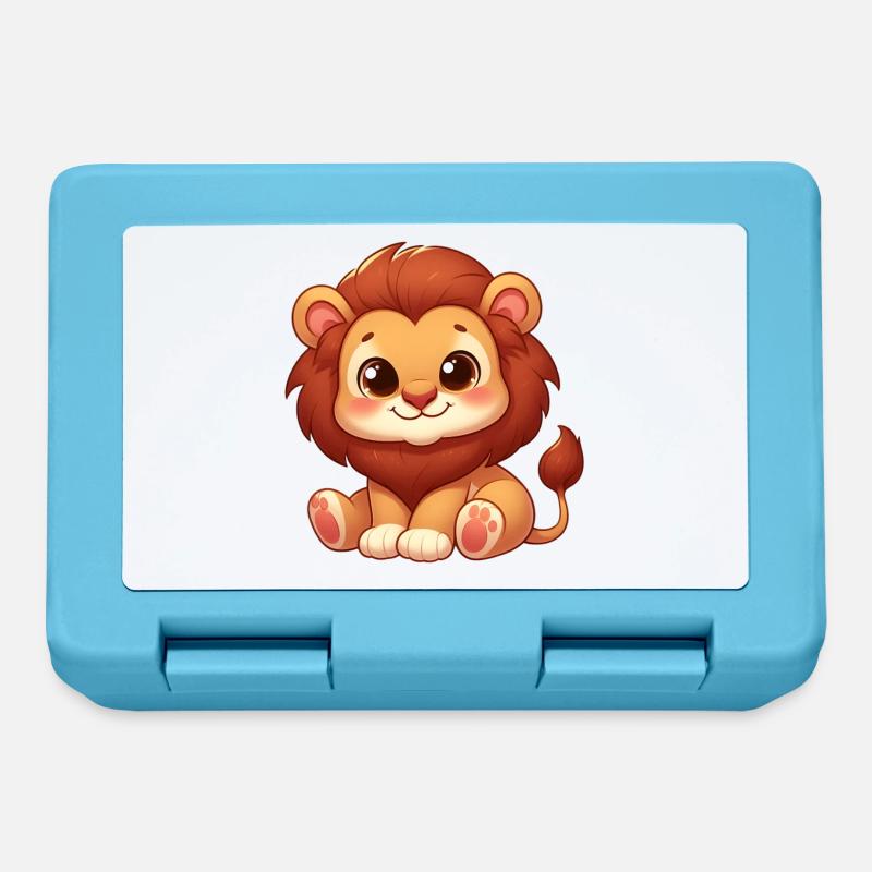 Petit Lion Mignon - Boîte à goûter - bleu saphir