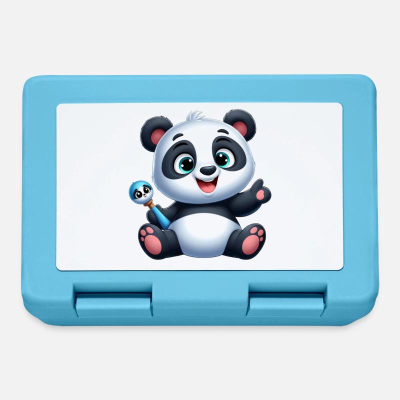 Panda 3 - Brotdose - Saphirblau