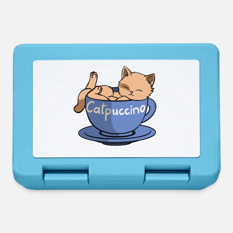 Catpuccino - Lunchbox - sapphire blue