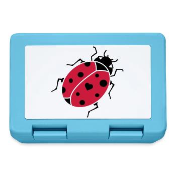 La coccinelle - Boîte à goûter - bleu saphir - Devant