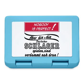 Schlager Party , Schlager Musik , Nobody is perfec - Brotdose - Saphirblau - Vorne