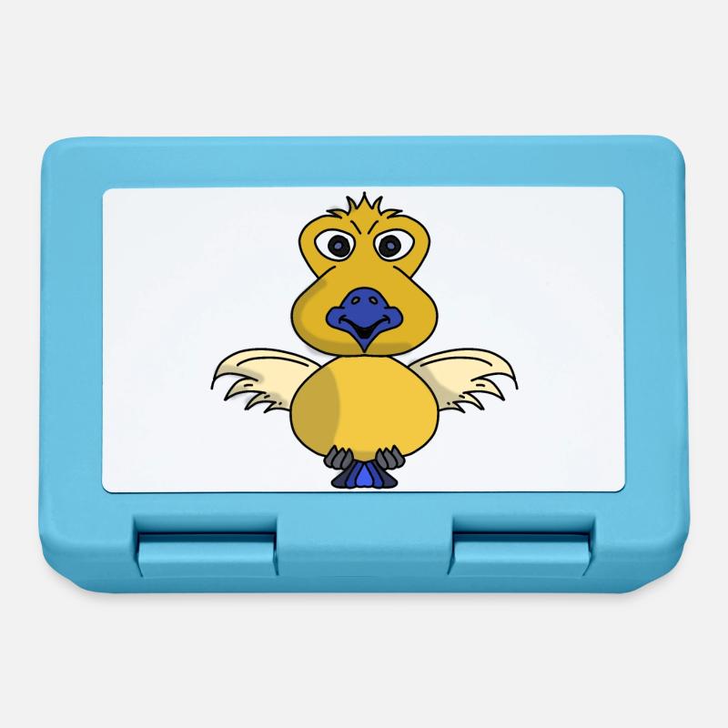 Pipomat der Spatz aus dem Comicbuch - Brotdose - Saphirblau
