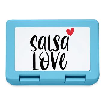 Salsa Love! Dancer Dancers Dance Gift - Lunchbox - sapphire blue - Front
