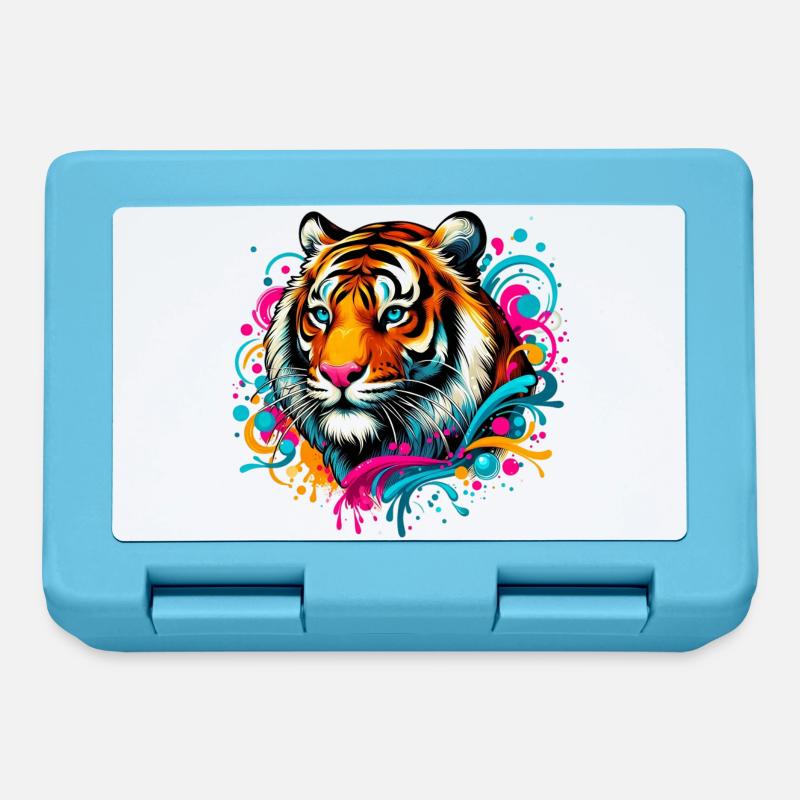 Tiger - Brotdose - Saphirblau