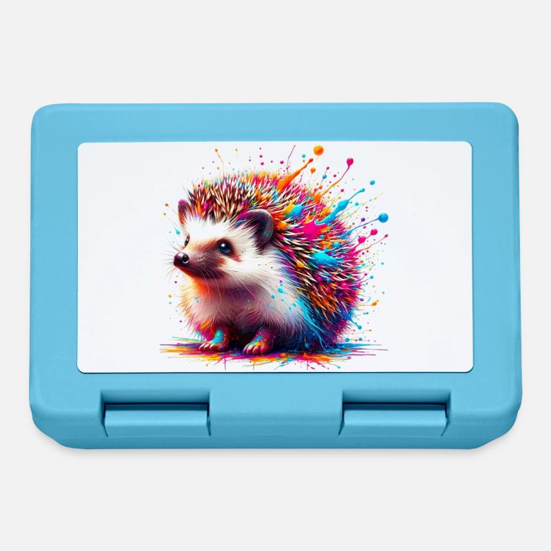 Igel - Brotdose - Saphirblau