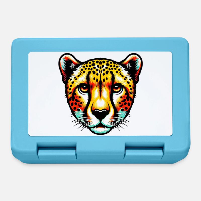 Cheetah - Lunchbox - sapphire blue