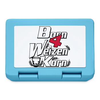 Wheat grain - born 4 grain - Party Fun --- - Lunchbox - sapphire blue - Front