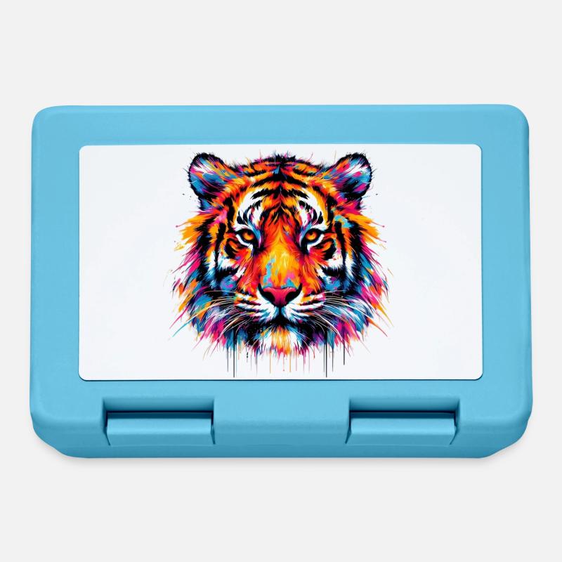Tiger - Brotdose - Saphirblau