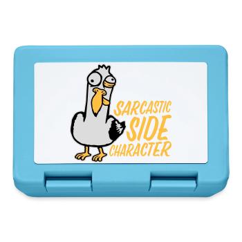 Verrückte Möwe Sarcastic Side Character Lustig - Brotdose - Saphirblau - Vorne