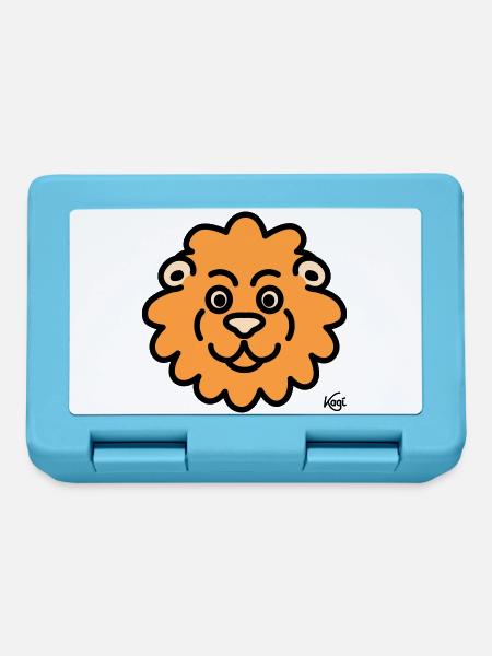 Lion Large - Lunchbox - sapphire blue