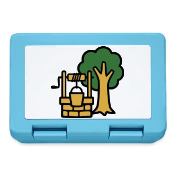 Ziehbrunnen Dorf Logo - Brotdose - Saphirblau - Vorne