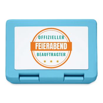Offizieller Feierabend-Beauftragter - Brotdose - Saphirblau - Vorne