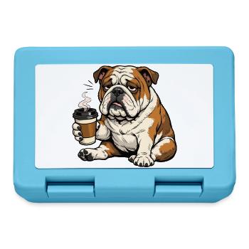 Englische Bulldogge Bully  Bullybesitzer Bullyfan - Brotdose - Saphirblau - Vorne