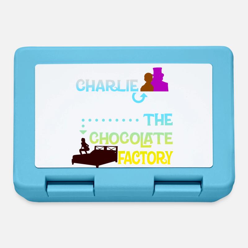Charlie et l'étrange chocolaterie... - Boîte à goûter - bleu saphir