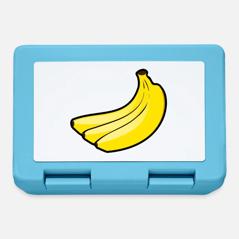 Banane - Brotdose - Saphirblau