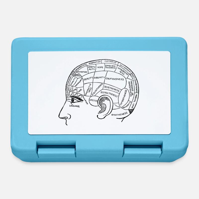 cerveau - Boîte à goûter - bleu saphir