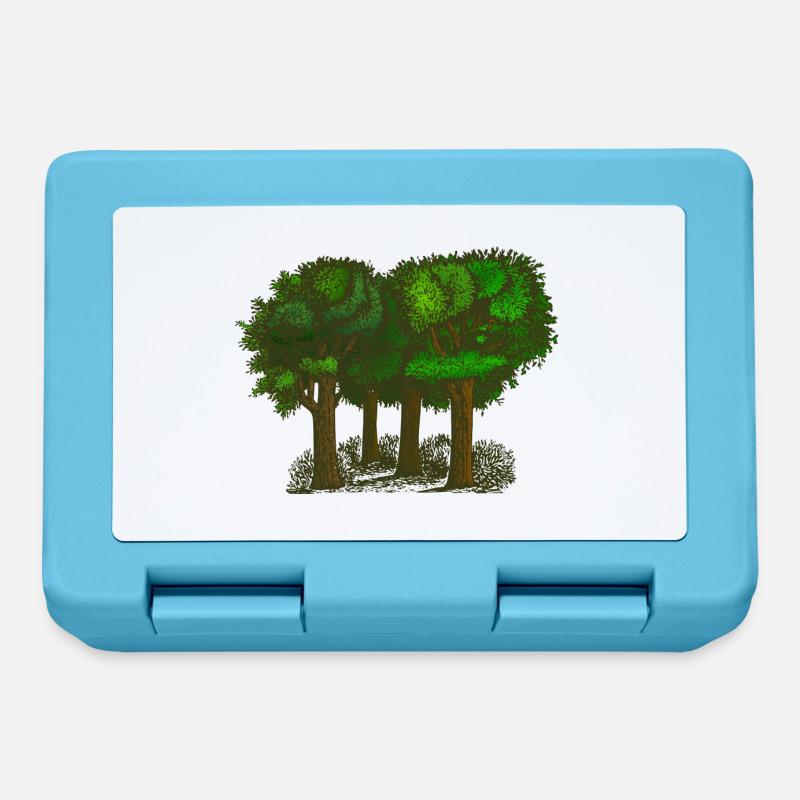 forêt - Boîte à goûter - bleu saphir