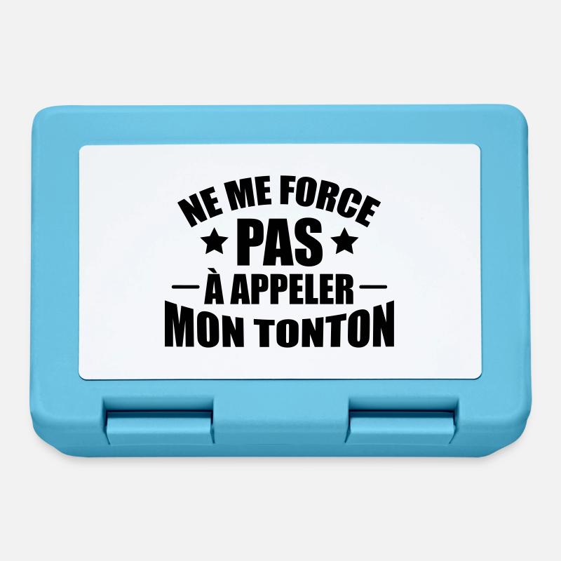 ne me force pas à appeler mon tonton - Boîte à goûter - bleu saphir