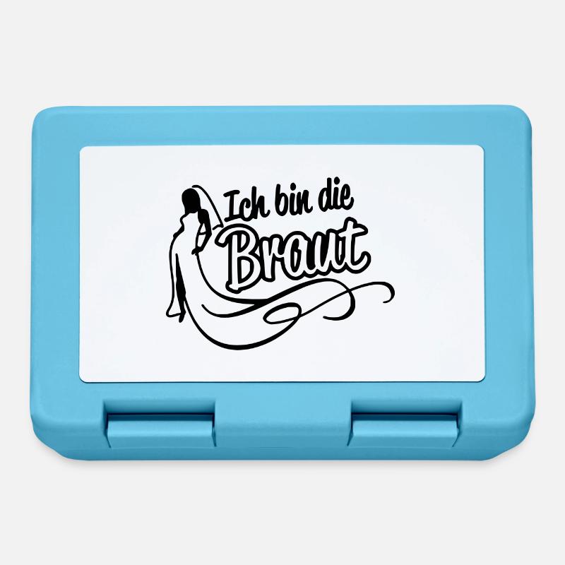Ich bin die Braut - Brotdose - Saphirblau