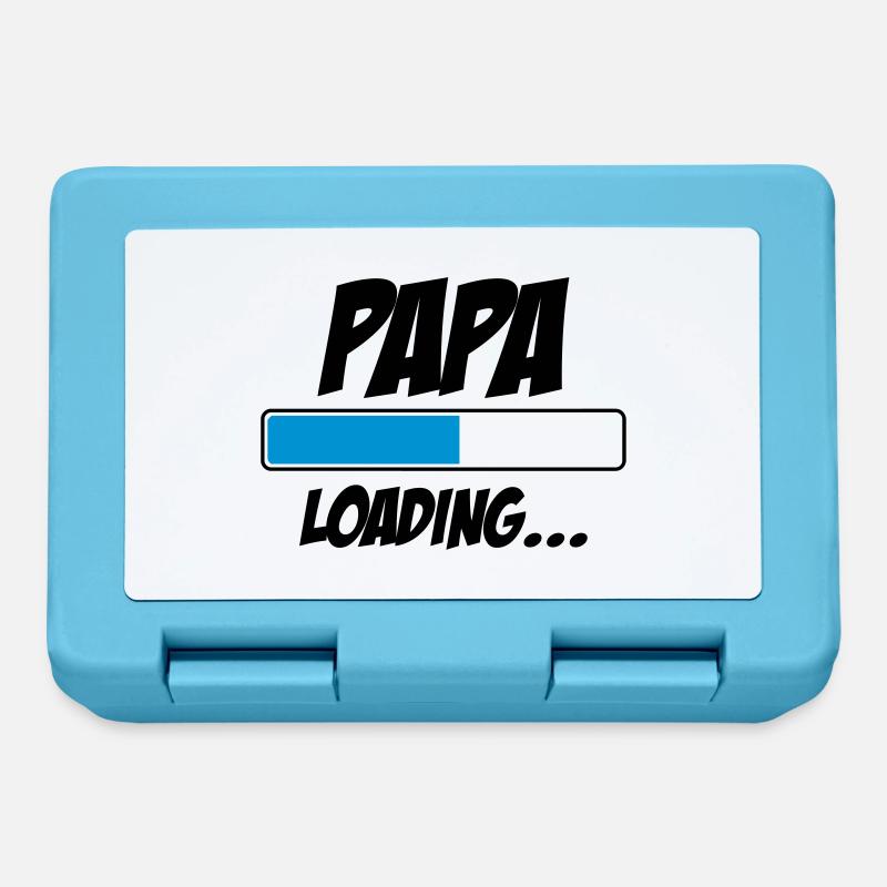 Papa Loading... | Bébé | Naissance | Grossesse - Boîte à goûter - bleu saphir