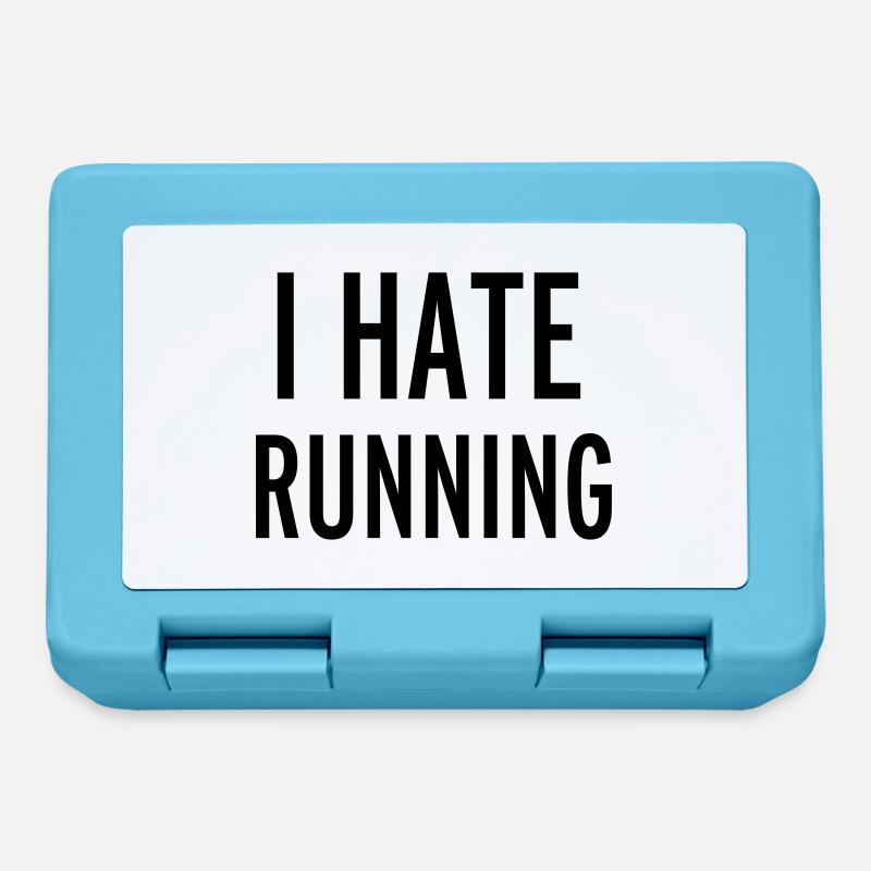 Hate Running - Lunchbox - sapphire blue