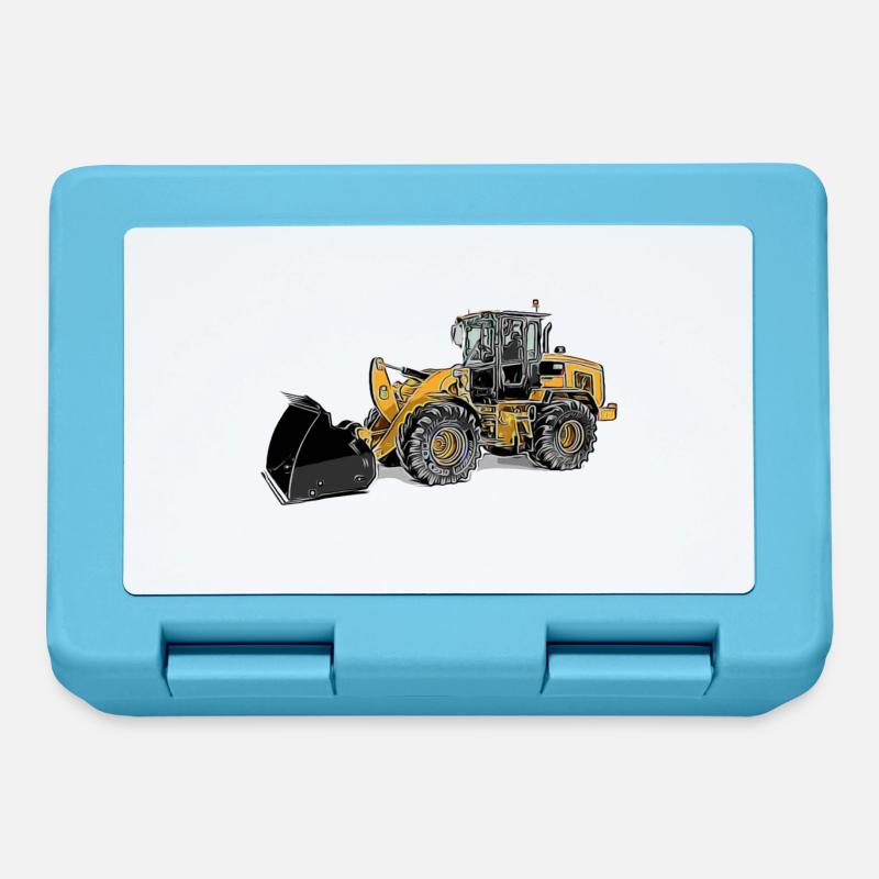 Wheel loader Large Colored wheel loader Shovel loader - Lunchbox - sapphire blue
