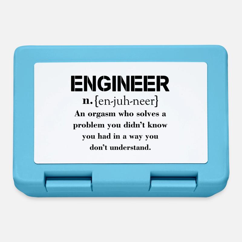 Engineer Definition Funny T-shirt - Lunchbox - sapphire blue