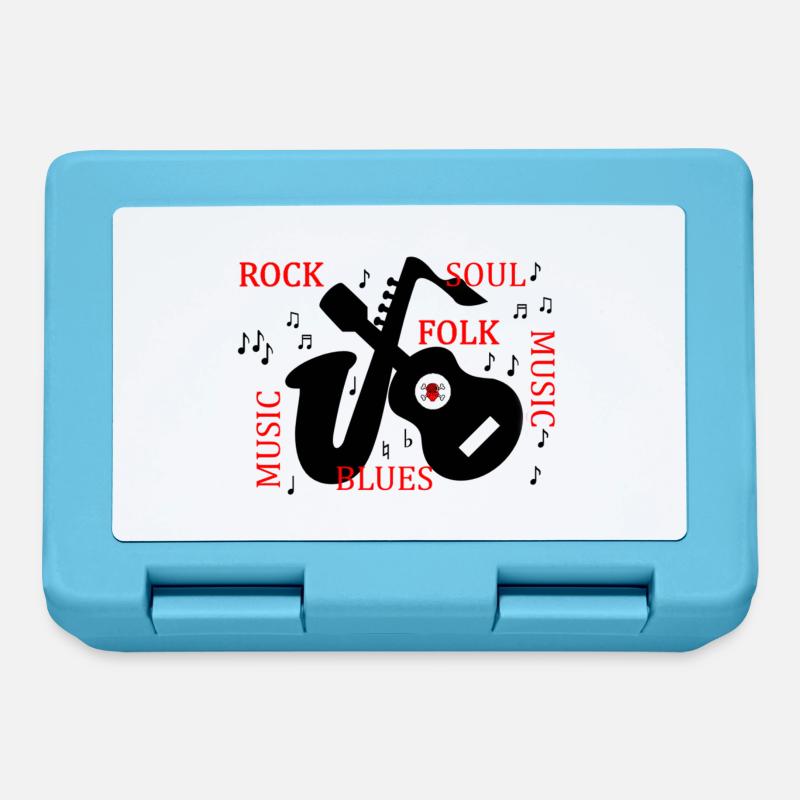 ROCK FOLK - Boîte à goûter - bleu saphir