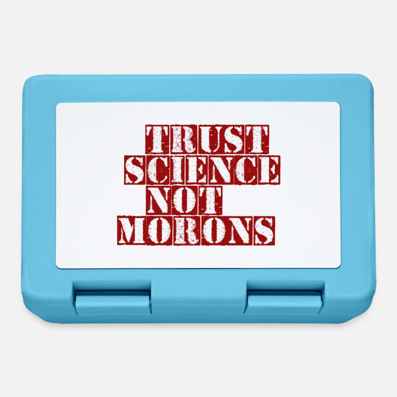TRUST SCIENCE NOT MORONS - Brotdose - Saphirblau