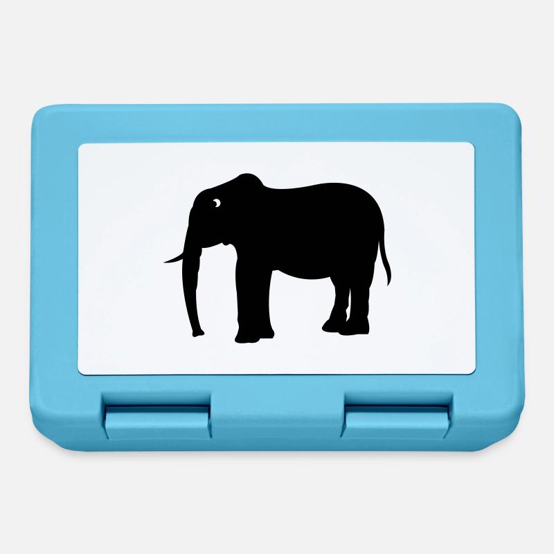 Elefant - Brotdose - Saphirblau