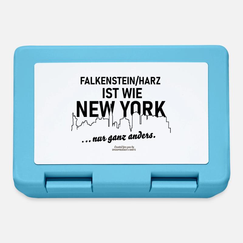 Falkenstein im Harz - Brotdose - Saphirblau