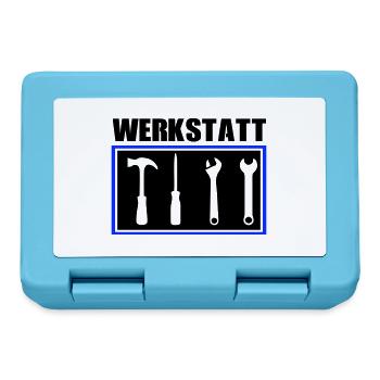 werkzeug werkstatt - Brotdose - Saphirblau - Vorne