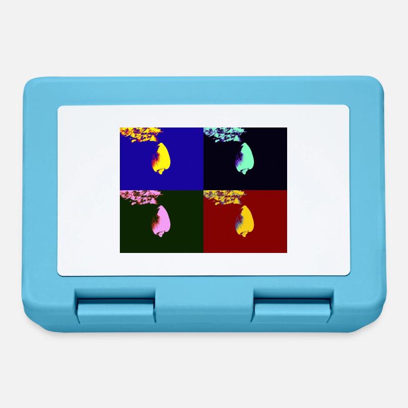Falling shell - Lunchbox - sapphire blue