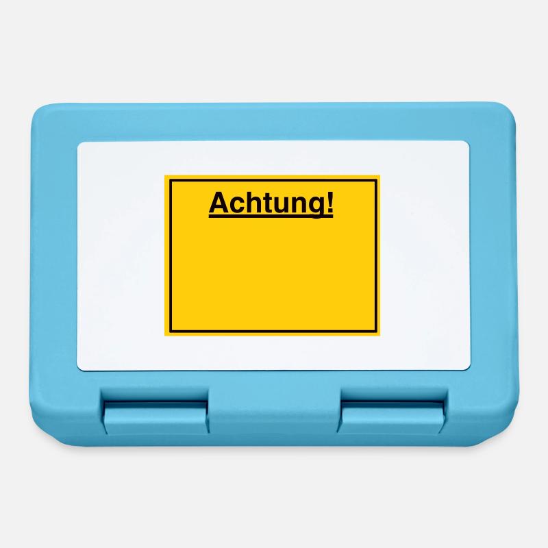 Schild - Brotdose - Saphirblau