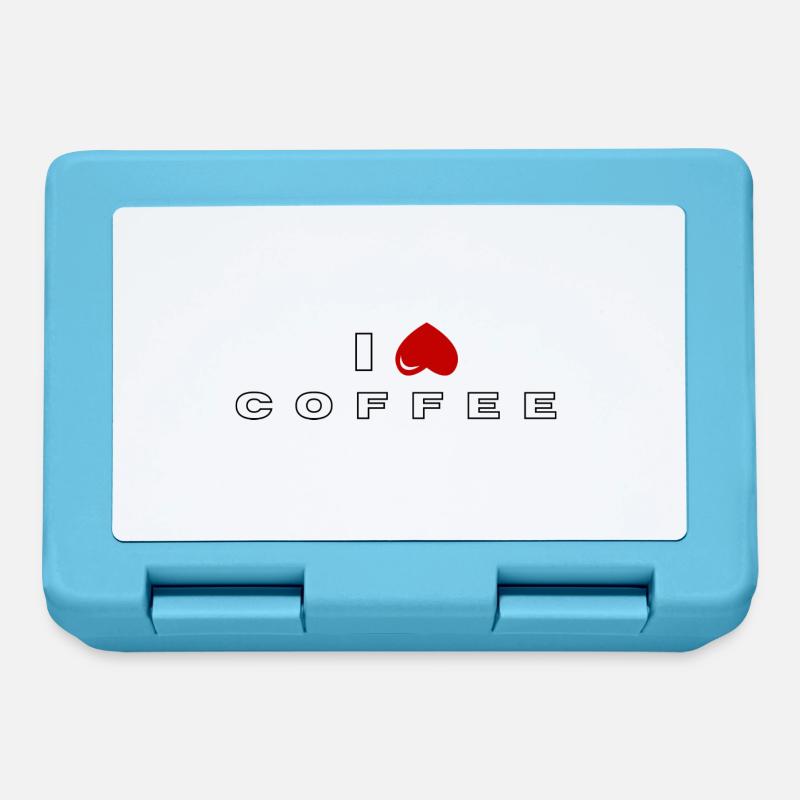 I hate Coffee - Lunchbox - sapphire blue