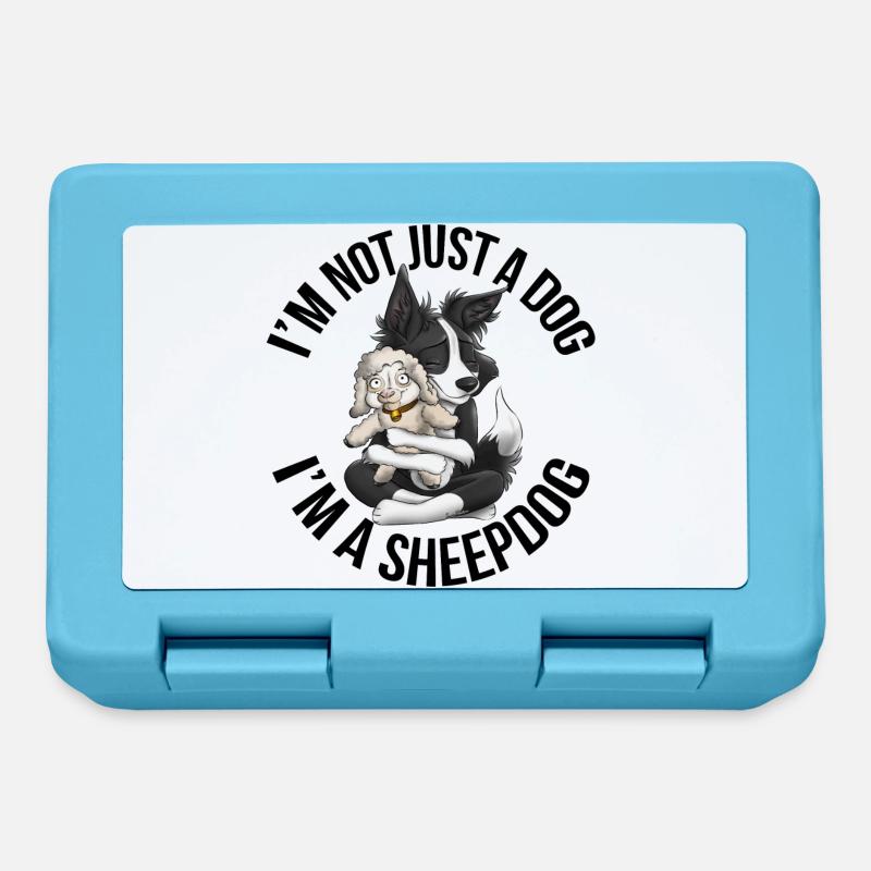 I'm a Sheepdog - Noir - Boîte à goûter - bleu saphir