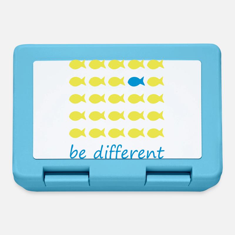 être différent - Boîte à goûter - bleu saphir