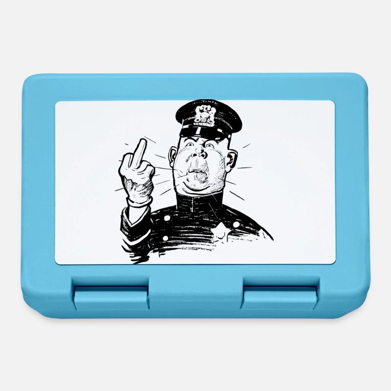 Angry - Lunchbox - sapphire blue