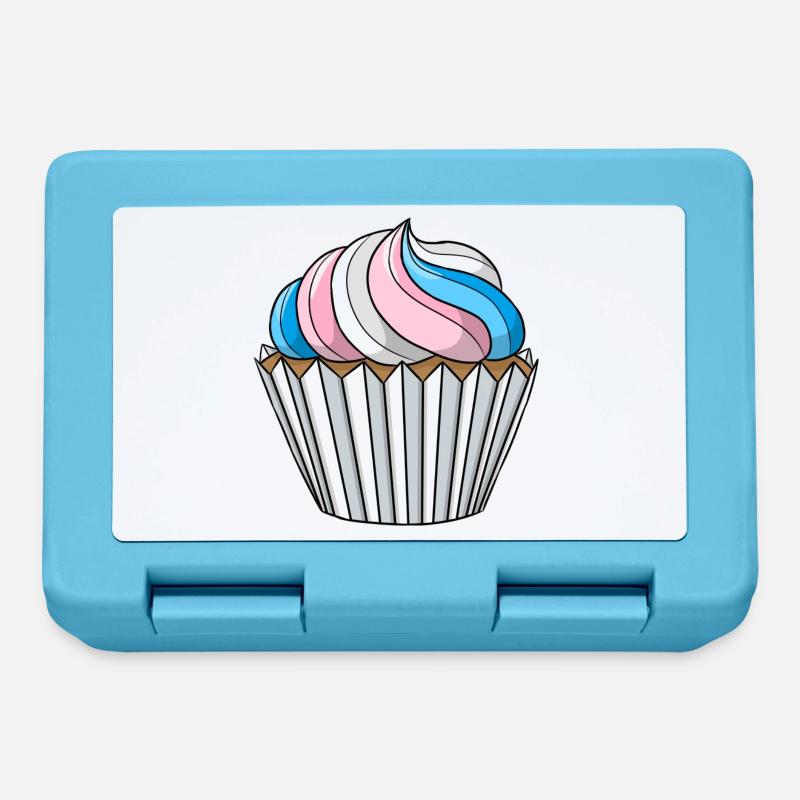 Transgender Pride Cupcake - Lunchbox - sapphire blue