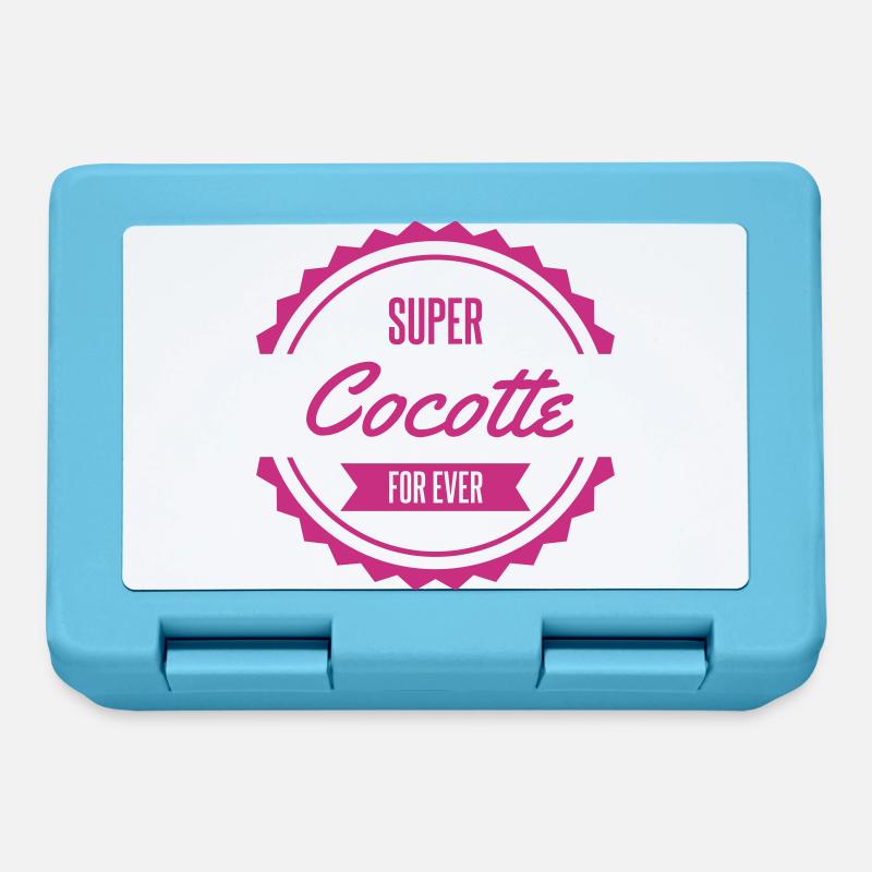 super cocotte for ever - Boîte à goûter - bleu saphir