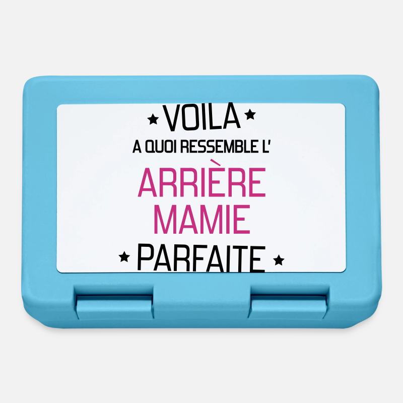 Mamie / Mamy / Grand Mere / Grand-Mère / Bébé - Boîte à goûter - bleu saphir