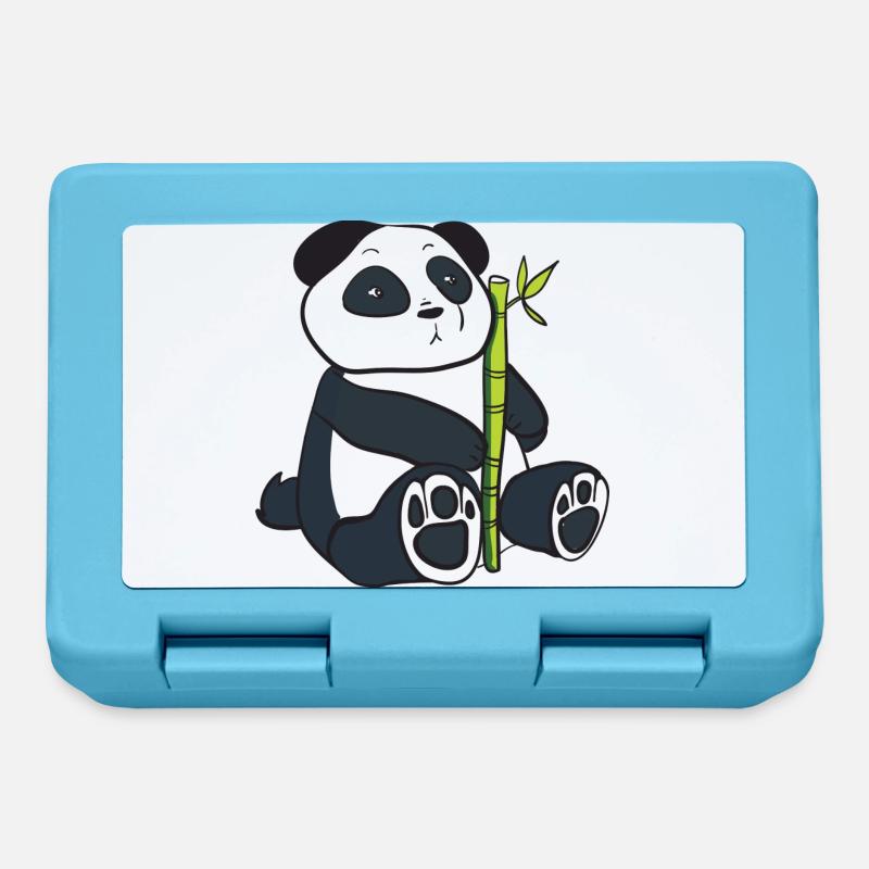 Panda - Boîte à goûter - bleu saphir