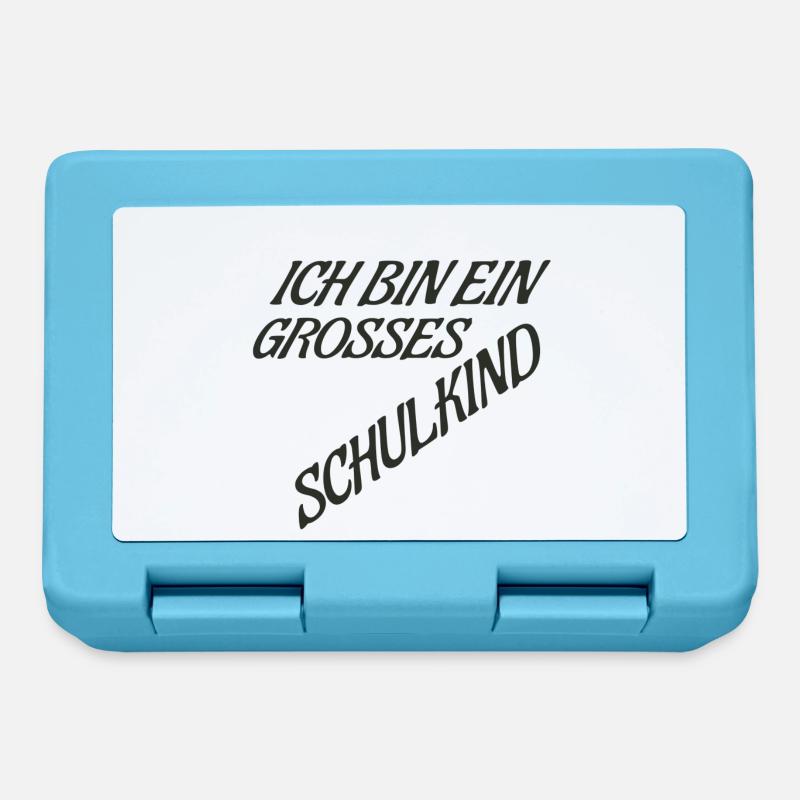 Ich bin ein großes Schulkind - Brotdose - Saphirblau