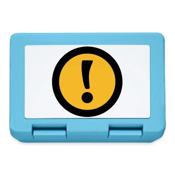 Achtung | Attention - Boîte à goûter - bleu saphir - Devant