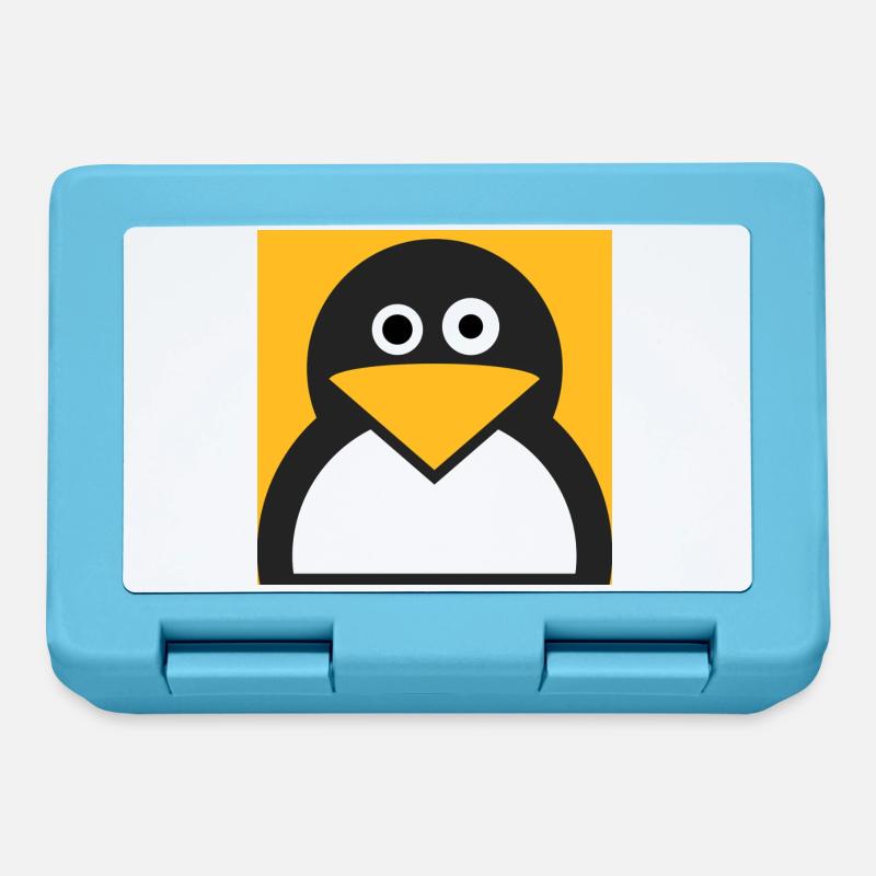 Linux Pinguin - Brotdose - Saphirblau