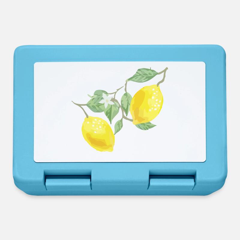 Lemons - Lunchbox - sapphire blue